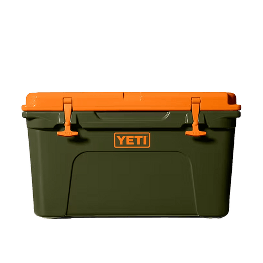 YETI TUNDRA 45 HARD COOLER - OLIVE KING CRAB ORANGE