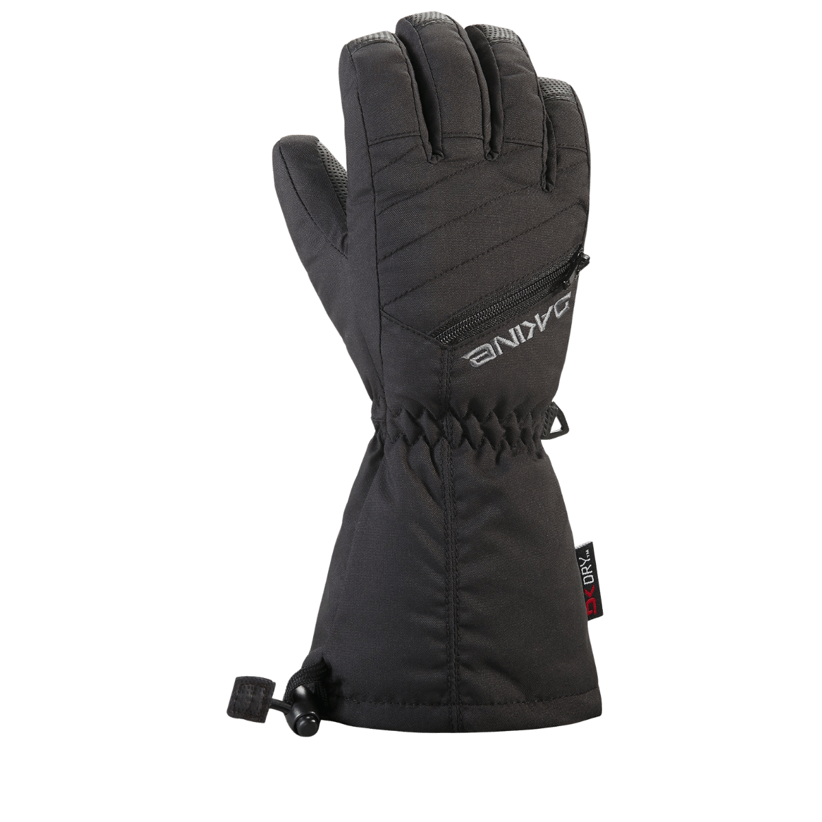 DAKINE YOUTH TRACKER WATERPROOF GLOVE - BLACK - FRONT VIEW
