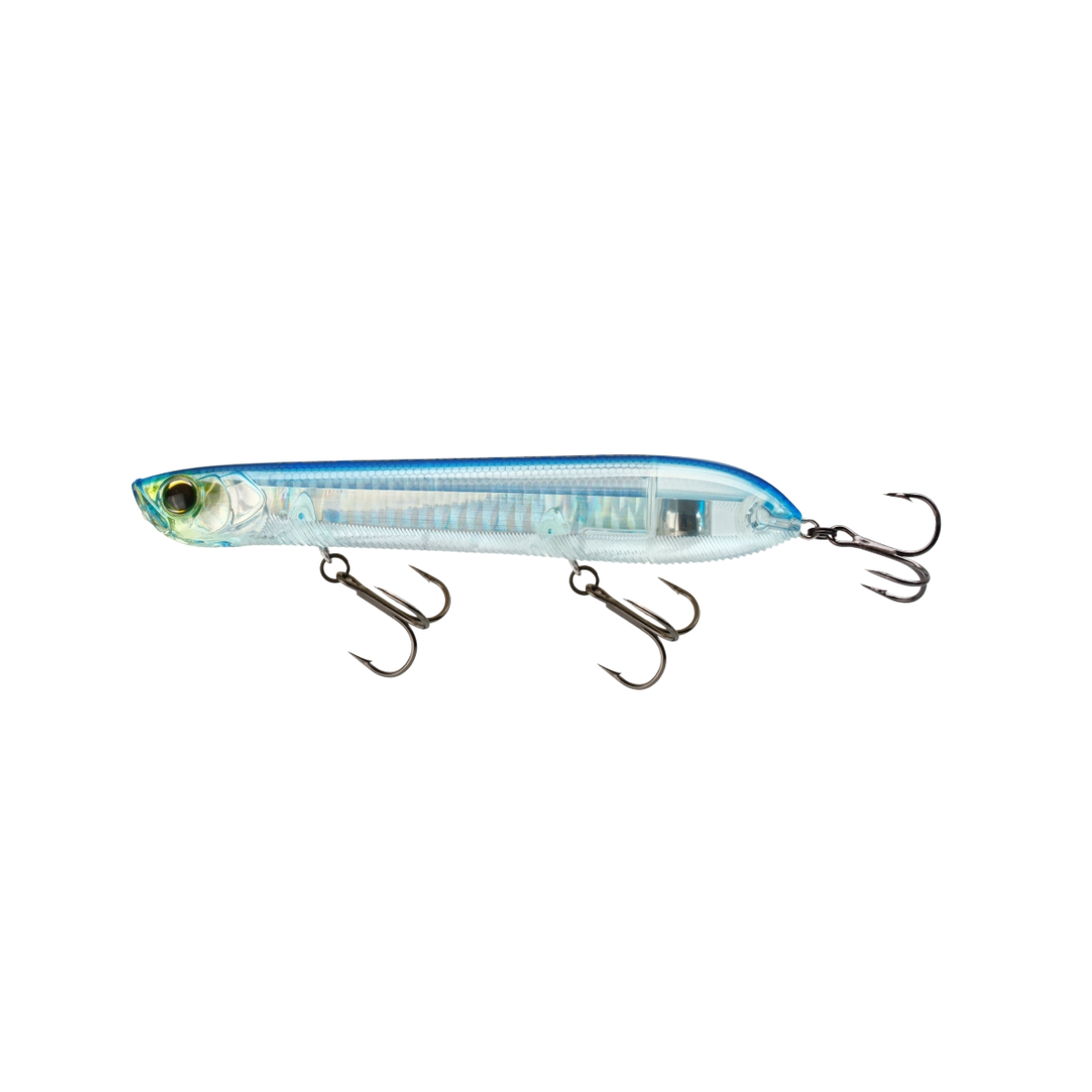 YOZURI 3DB PENCIL POPPER - 5-3 / 8IN" - SILVER BLUE