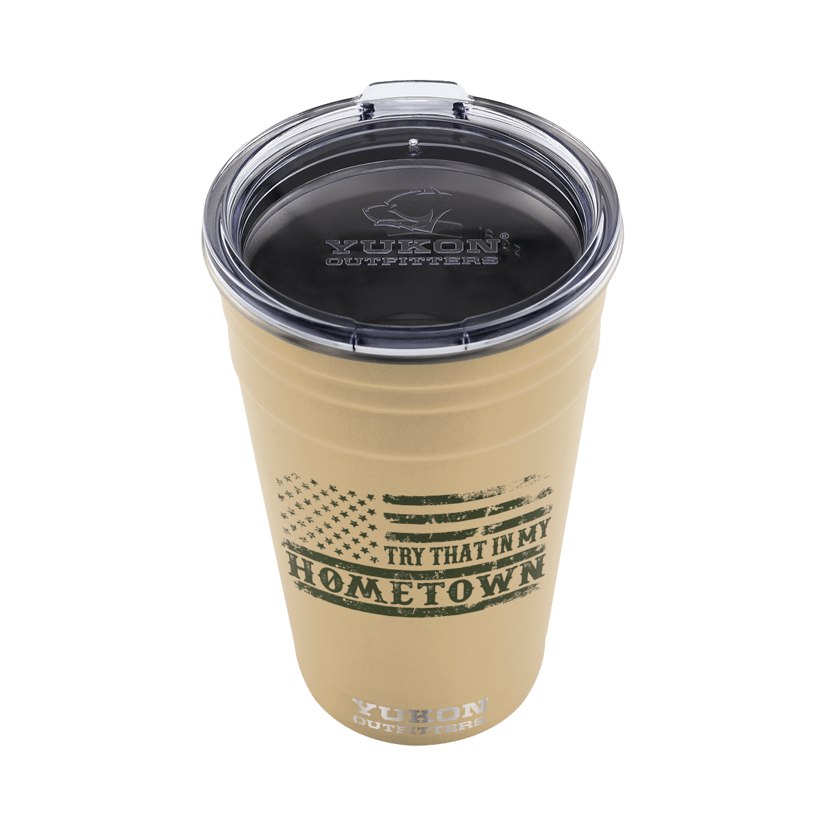 YUKON OUTFITTERS HOMETOWN  FIESTA CUP - TAN_TO FRONT ANGLE