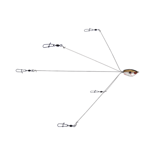YUM ULTRALIGHT 5 WIRE RIG SILVER