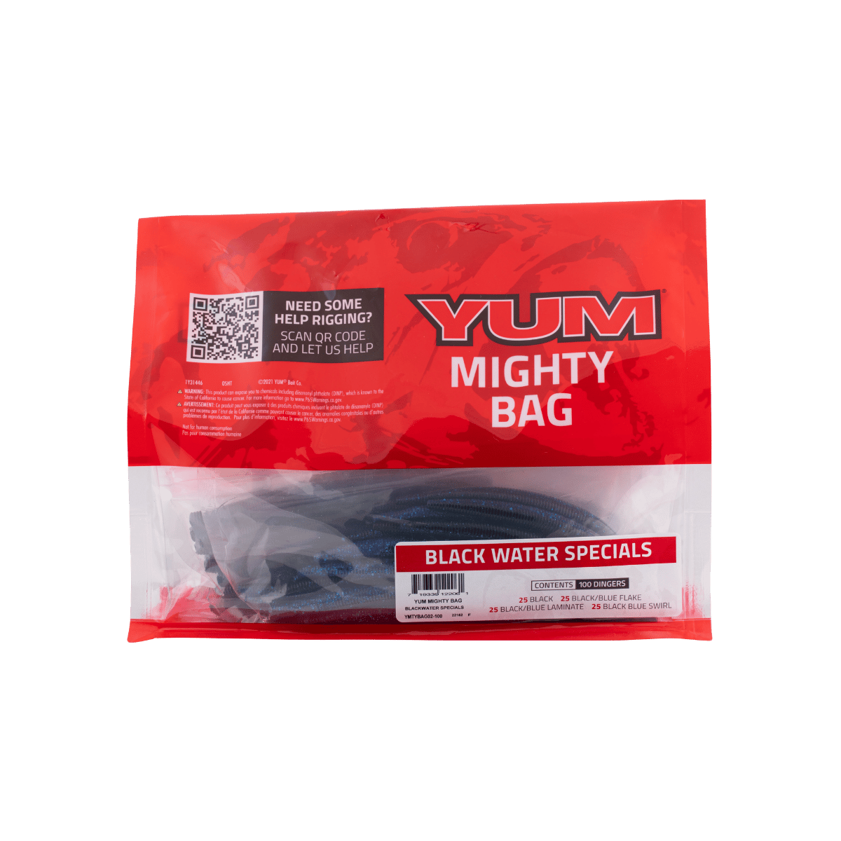 YUM MIGHTY BAG – 5" (100PK) BLKWATERSPCL