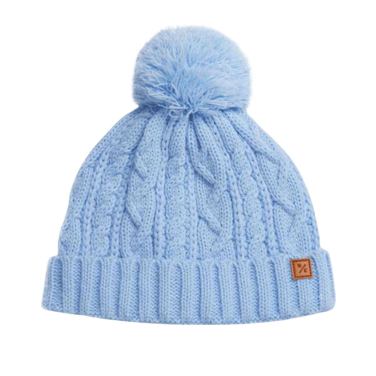 NORTHERN CLASSICS THE KIDS' CLASSIC CABLE KNIT HAT - BLUE