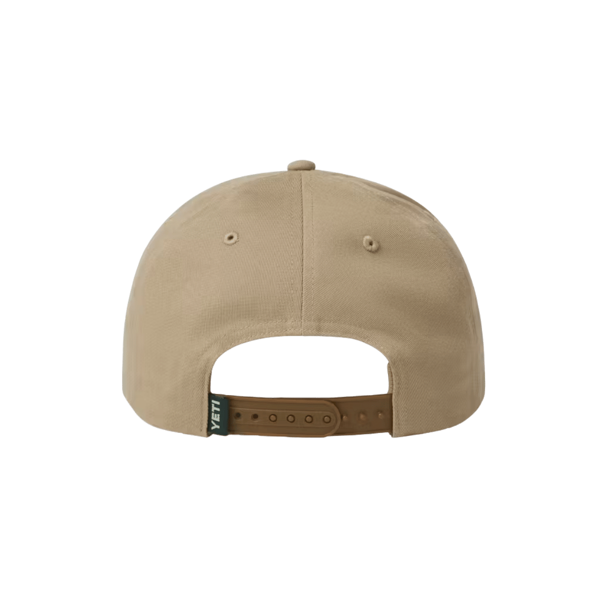 YETI BEAR WOVEN FLAT BRIM SNAPBACK - TAUPE - BACK VIEW