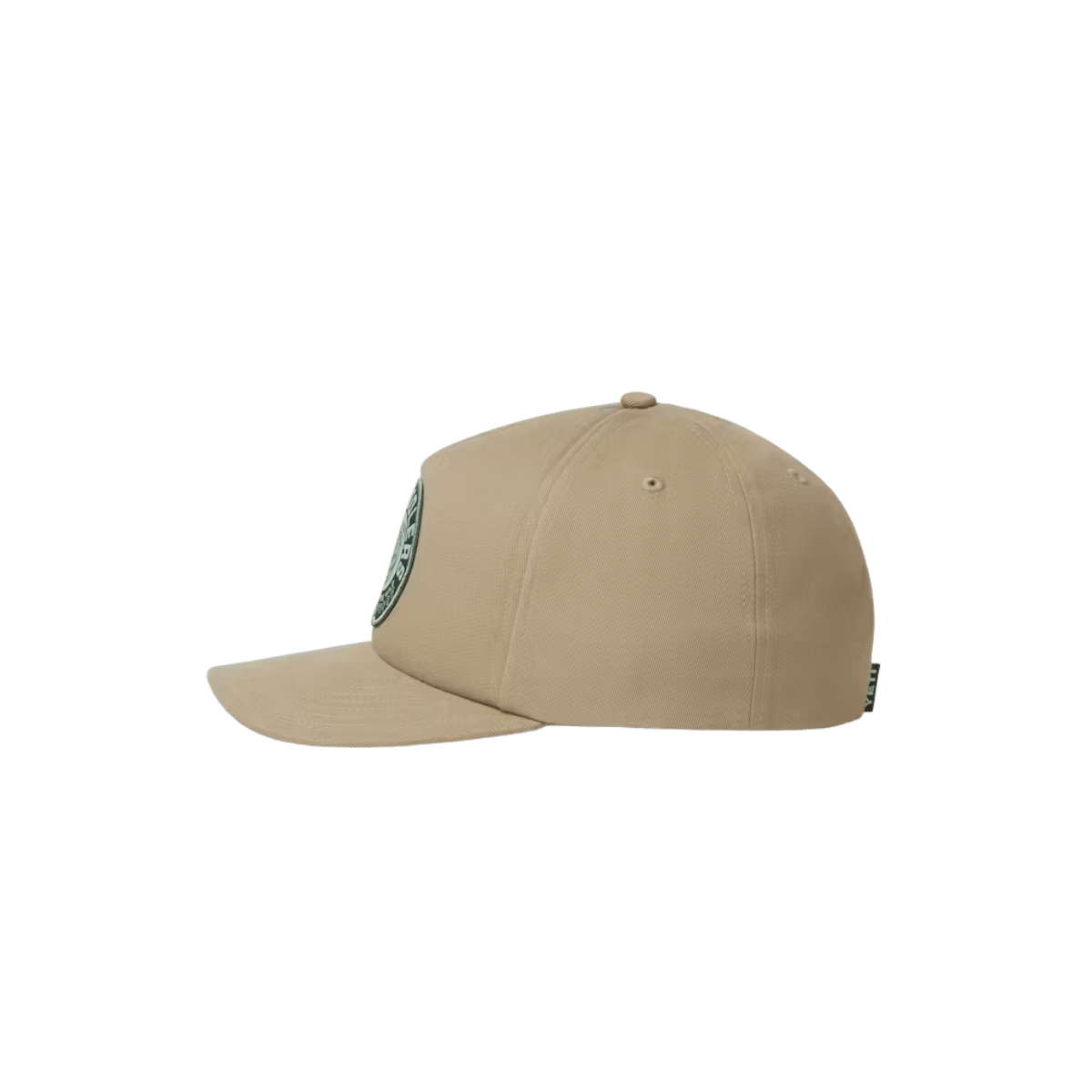YETI BEAR WOVEN FLAT BRIM SNAPBACK - TAUPE - SIDE VIEW