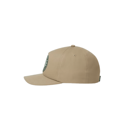 YETI BEAR WOVEN FLAT BRIM SNAPBACK - TAUPE - SIDE VIEW