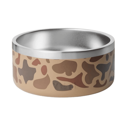 YETI BOOMER 4 DOG BOWL - WETLANDS CAMO - BACK VIEW