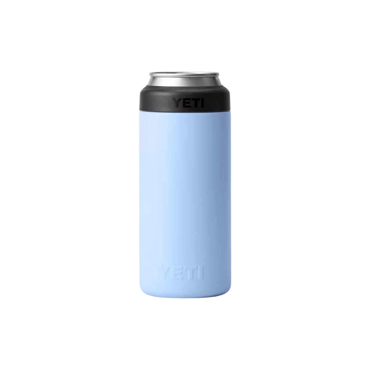 YETI COLSTER SLIM CAN INSULATOR -  BIG SKY BLUE - BACK VIEW