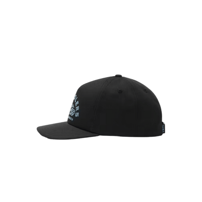 YETI COOLER WOVEN FLAT BRIM SNAPBACK - BLACK - SIDE VIEW