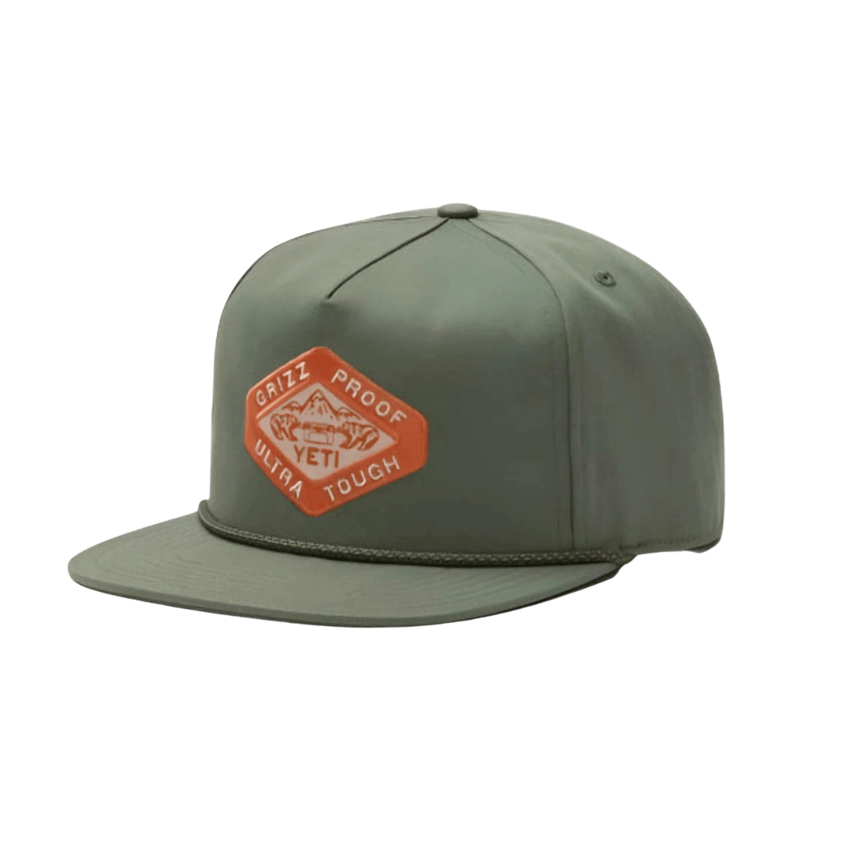 YETI GRIZZ PROOF WFB SNAPBACK - GREEN - FRONT VIEW