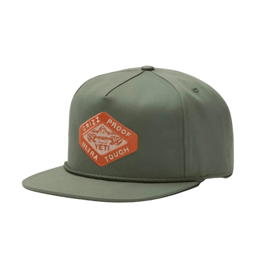 YETI GRIZZ PROOF WFB SNAPBACK - GREEN - FRONT VIEW