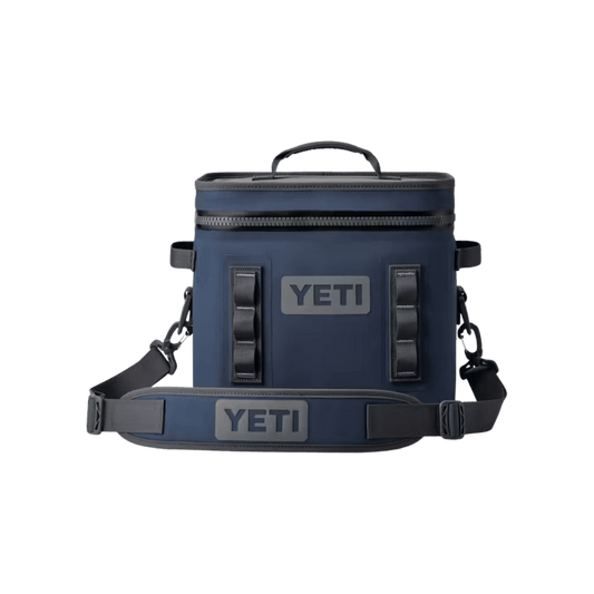 YETI HOPPER FLIP 12 SOFT COOLER - NAVY - FRONT VIEW