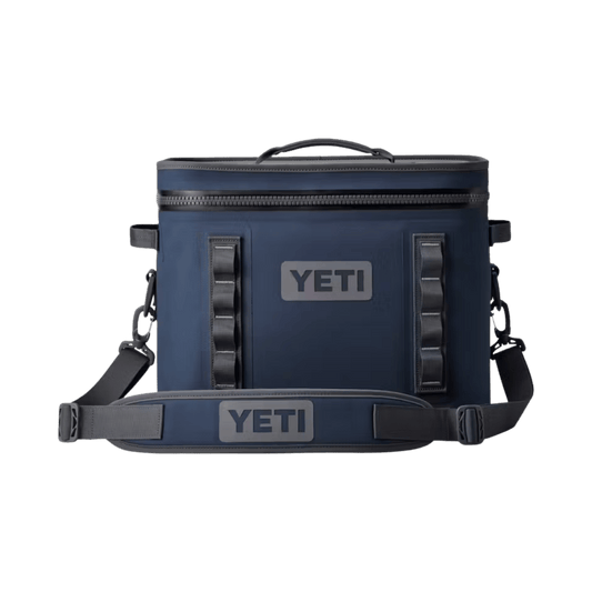 YETI HOPPER FLIP 18 SOFT COOLER - NAVY - FRONT VIEW