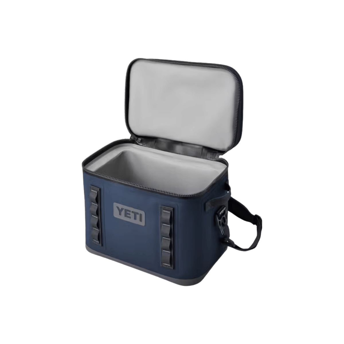 YETI HOPPER FLIP 18 SOFT COOLER - NAVY - OPEN VIEW