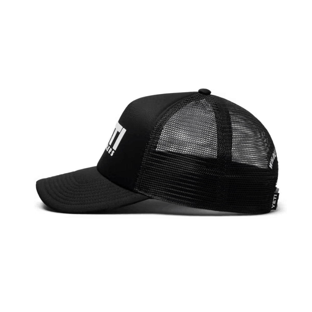 YETI MID PRO TRUCKER HAT - BLACK - SIDE VIEW
