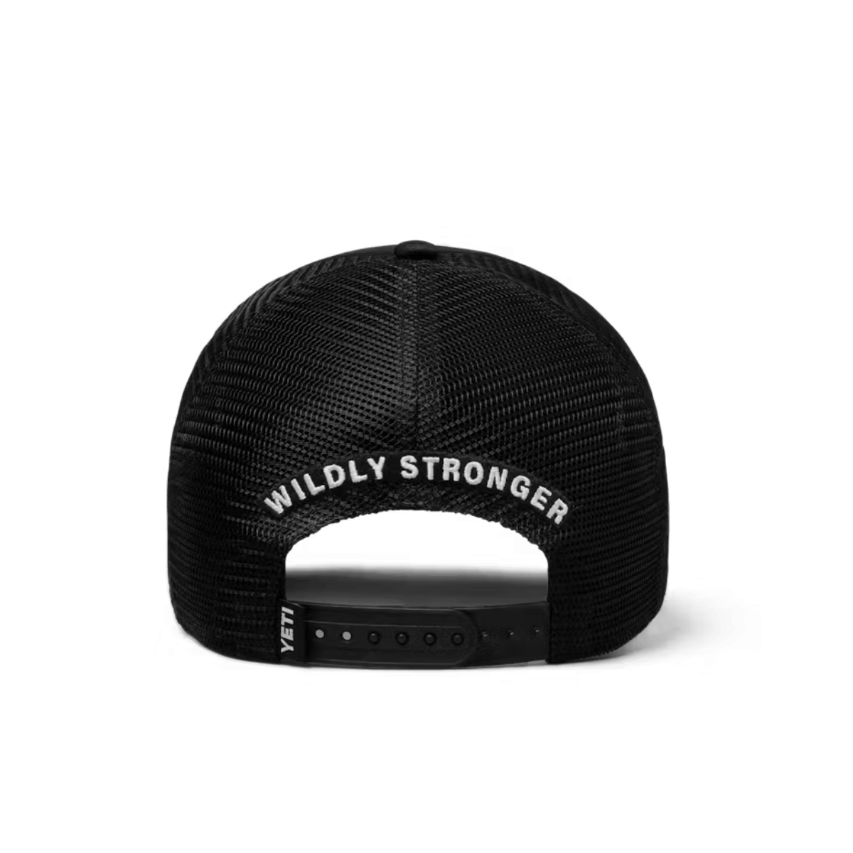 YETI MID PRO TRUCKER HAT - BLACK - BACK VIEW