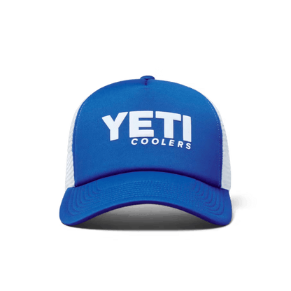 YETI MID PRO TRUCKER HAT - BLUE - FRONT VIEW