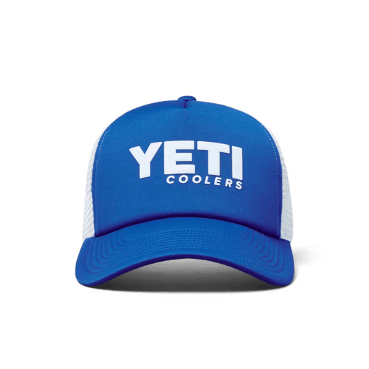YETI MID PRO TRUCKER HAT - BLUE - FRONT VIEW