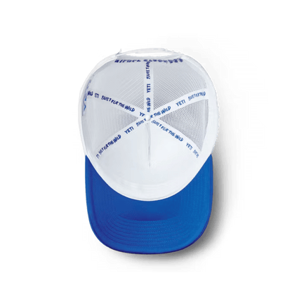 YETI MID PRO TRUCKER HAT - BLUE - INSIDE VIEW