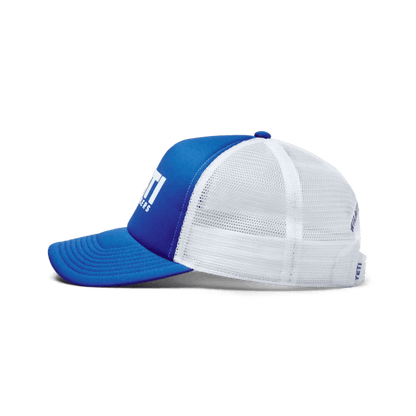 YETI MID PRO TRUCKER HAT - BLUE - SIDE VIEW