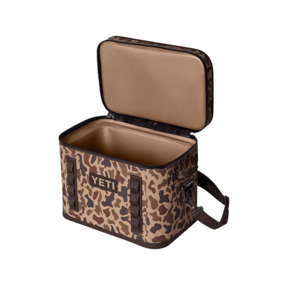 YETI PREMIUM HOPPER FLIP 18 - WETLANDS CAMO - INSIDE VIEW