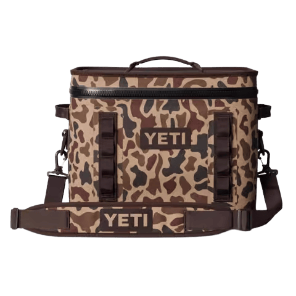 YETI PREMIUM HOPPER FLIP 18 - WETLANDS CAMO - FRONT VIEW