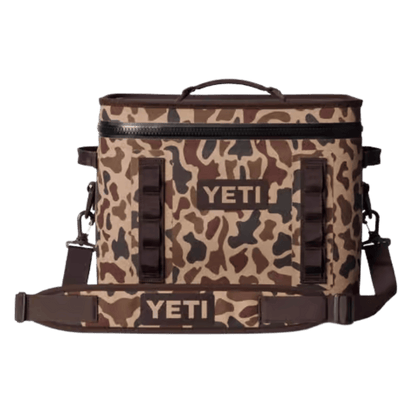 YETI PREMIUM HOPPER FLIP 18 - WETLANDS CAMO - FRONT VIEW