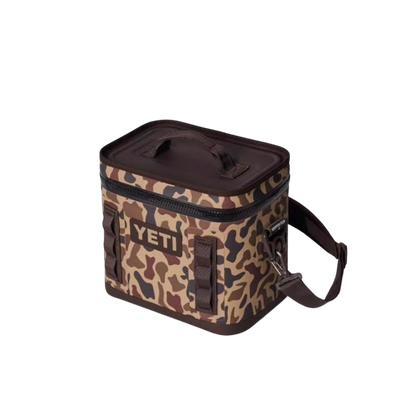 YETI PREMIUM HOPPER FLIP 8 - WETLANDS CAMO - SIDE FRONT VIEW