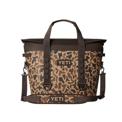 YETI PREMIUM HOPPER M30 2.0 - 30 OZ - WETLANDS CAMO - FRONT VIEW