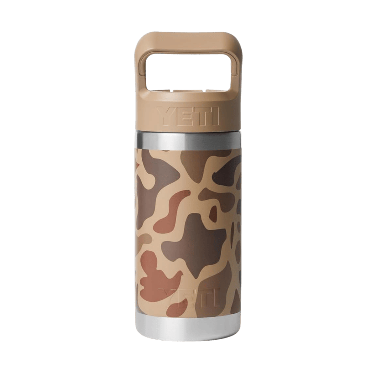 YETI PREMIUM RAMBLER JR BOTTLE - WETLANDS CAMO - BACK VIEW