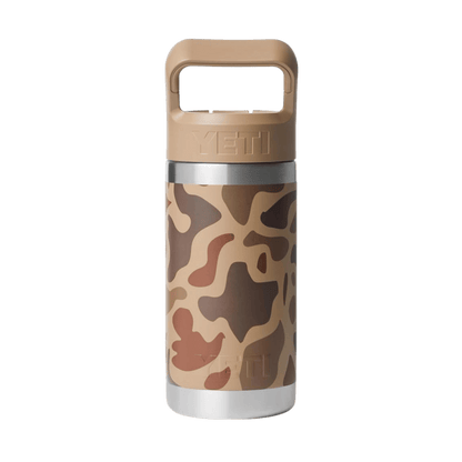 YETI PREMIUM RAMBLER JR BOTTLE - WETLANDS CAMO - BACK VIEW