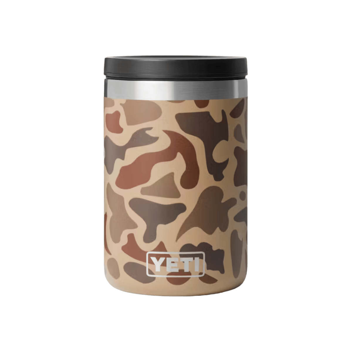 YETI PREMIUM 16 OZ RAMBLER FOOD JAR - WETLANDS CAMO - FRONT VIEW