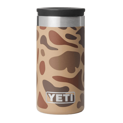 YETI PREMIUM SHOT GLASSES & CASE - WETLANDS CAMO - CASE/FRONT VIEW