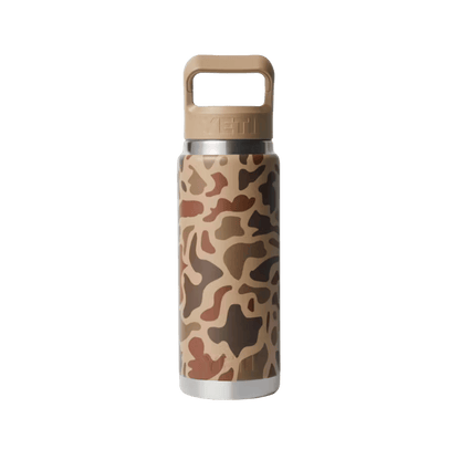 YETI 26 OZ PREMIUM TUMBLER STRAW BOTTLE - WETLANDS CAMO - BACK VIEW