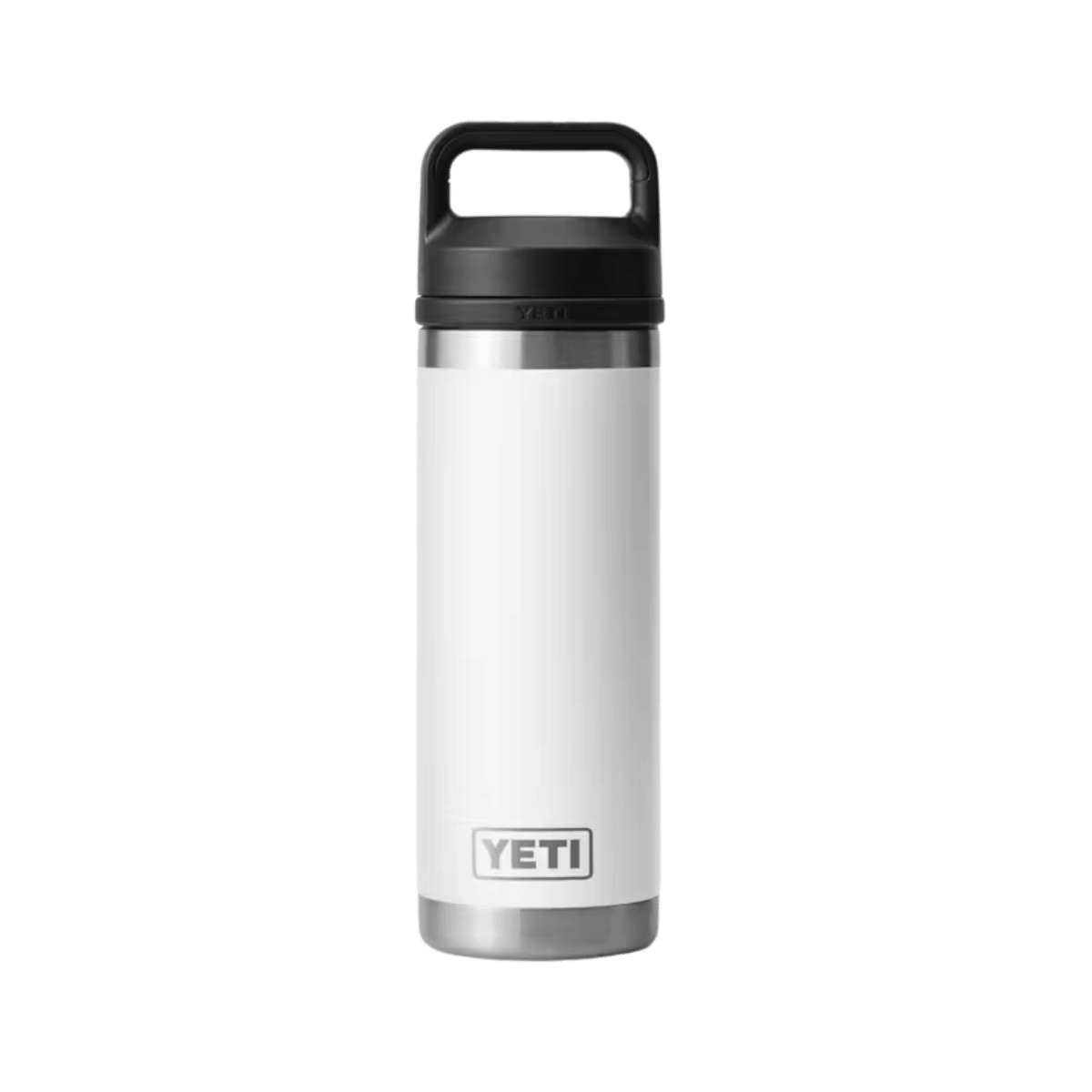 YETI RAMBLER BOTTLE CHUG - 18OZ - WHITE - FRONT VIEW