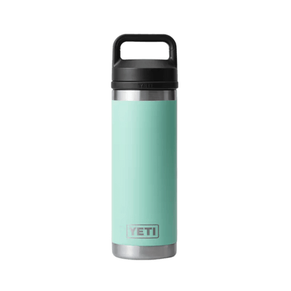 YETI 18 OZ RAMBLER BOTTLE CHUG - SEAFOAM - FRONT VIEW