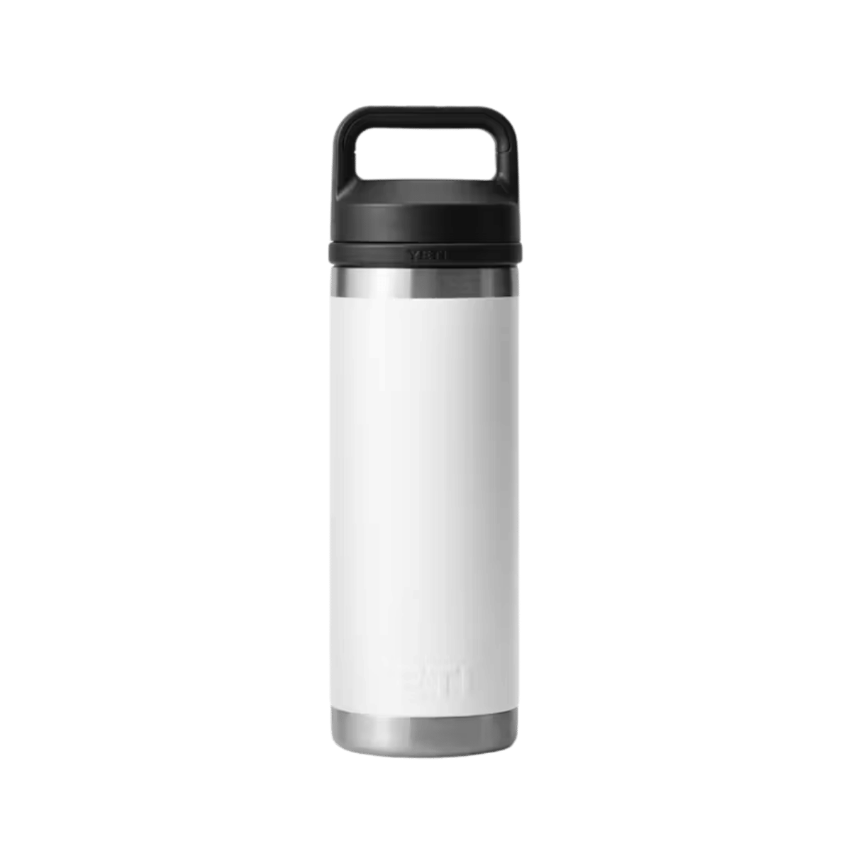 YETI RAMBLER BOTTLE CHUG - 18OZ - WHITE - BACK VIEW