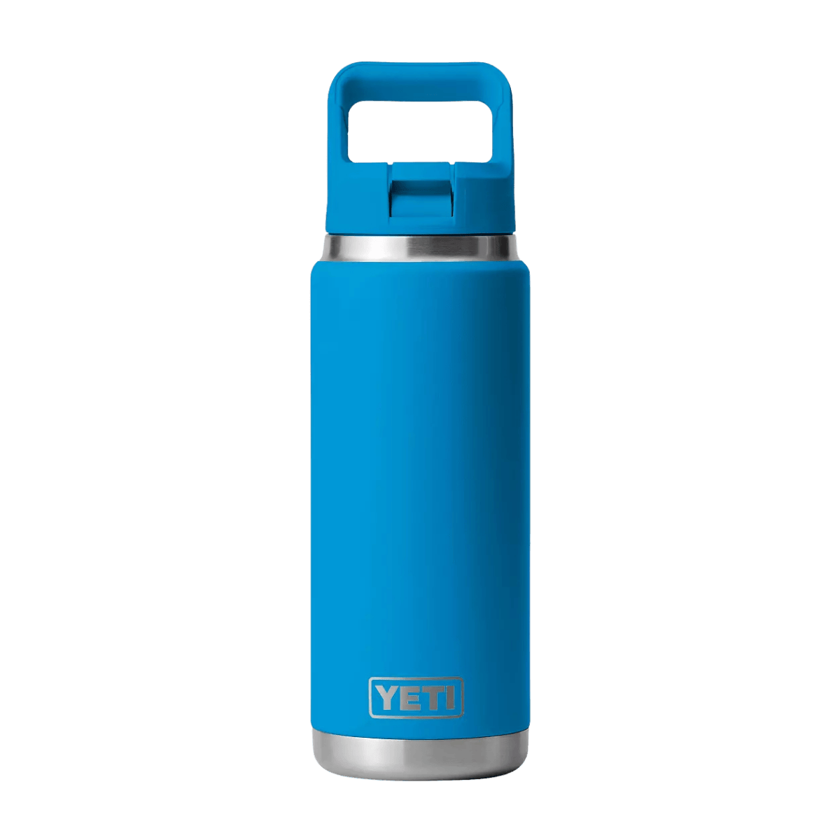 YETI 26 OZ RAMBLER COLOR CAP STRAW BOTTLE - BIG WAVE BLUE