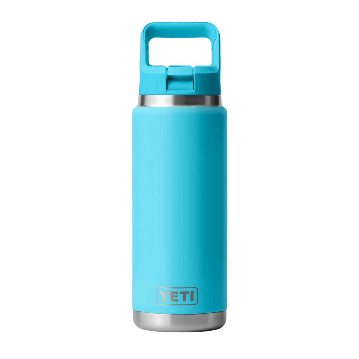 YETI 26 OZ RAMBLER COLOR CAP STRAW BOTTLE - REEF BLUE