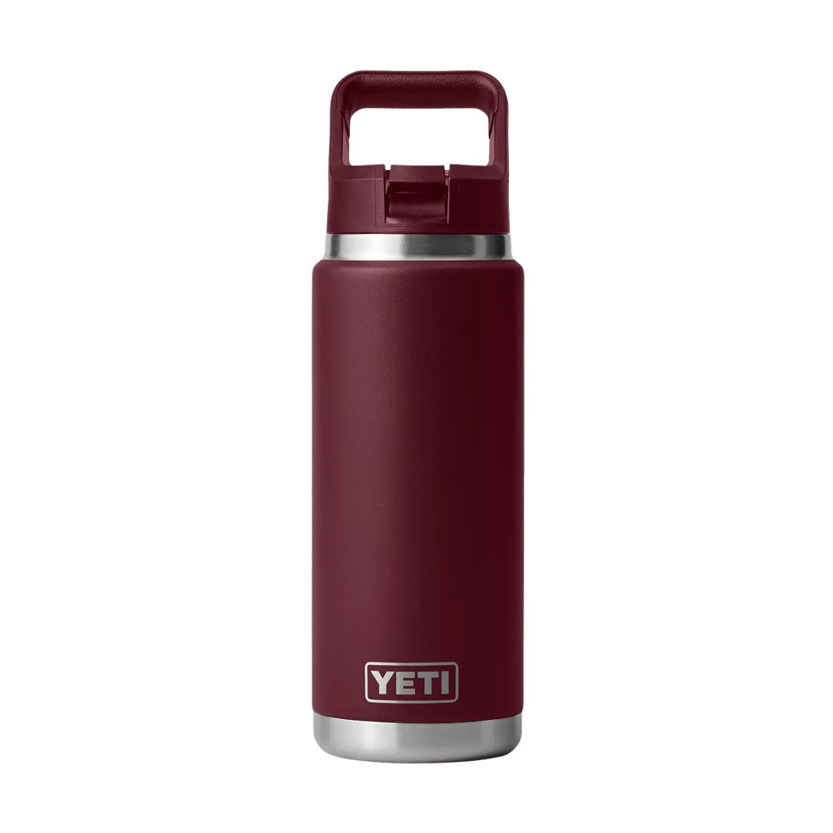 YETI 26 OZ RAMBLER COLOR CAP STRAW BOTTLE - WILD VINE RED