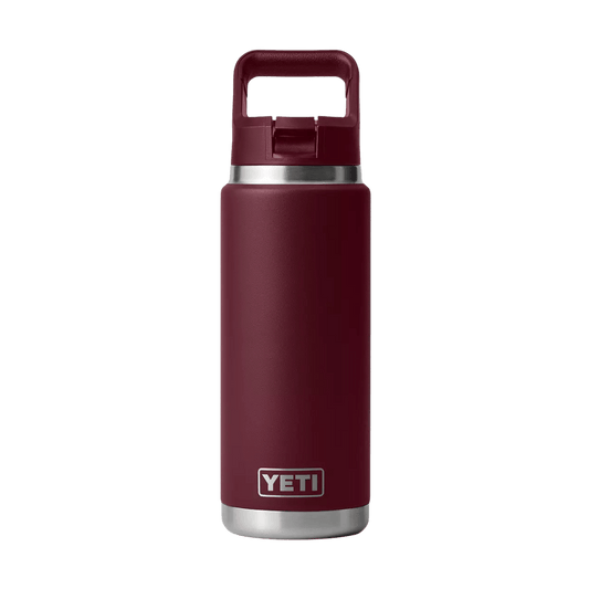 YETI 26 OZ RAMBLER COLOR CAP STRAW BOTTLE - WILD VINE RED