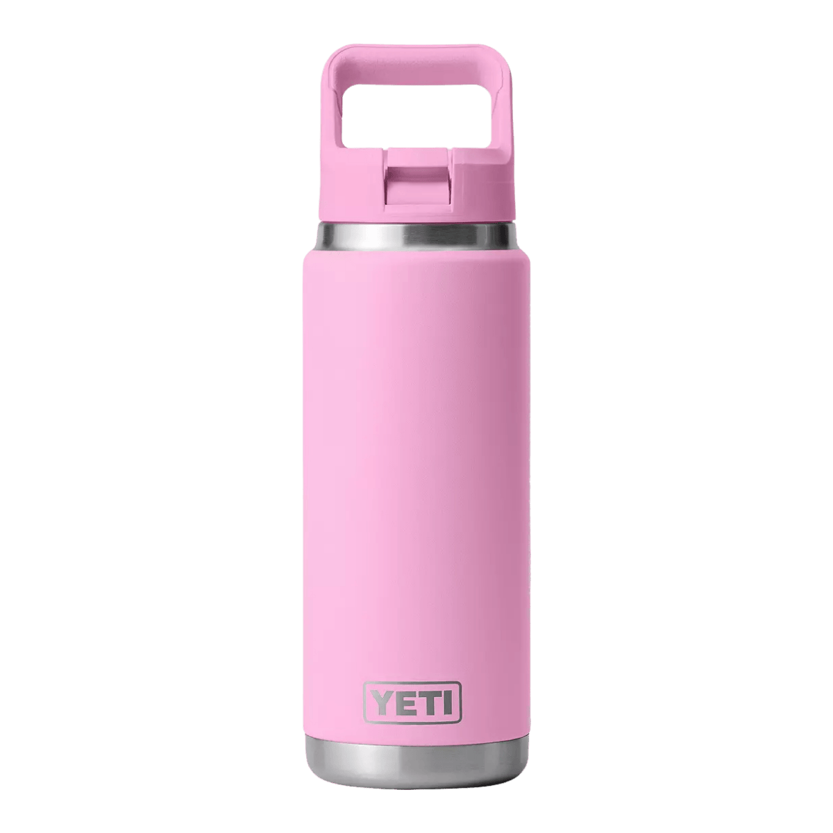YETI 26 OZ RAMBLER COLOR CAP STRAW BOTTLE - POWER PINK