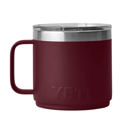 YETI 14 OZ RAMBLER MUG WITH LID - WILD VINE RED