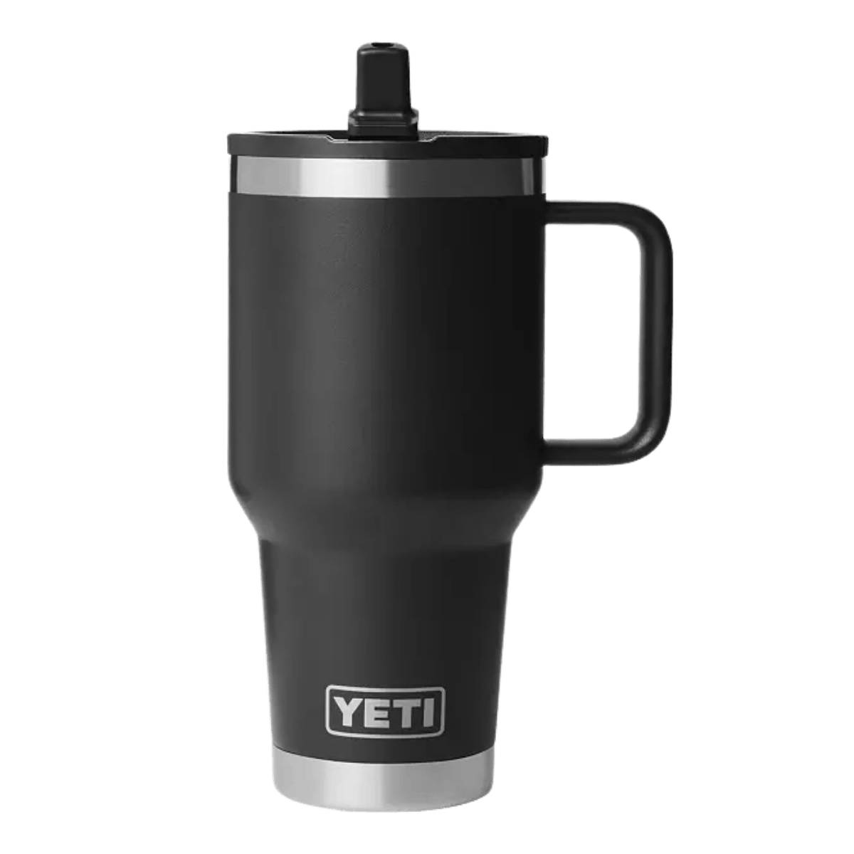 YETI RAMBLER 30 OZ TRAVEL MUG WITH MATCHED STRAW LID - BLACK