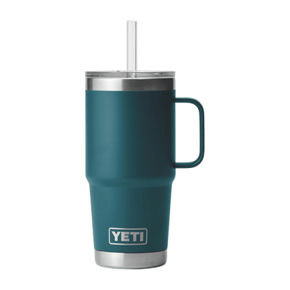 YETI RAMBLER 25 OZ TUMBLER STRAW MUG - AGAVE TEAL
