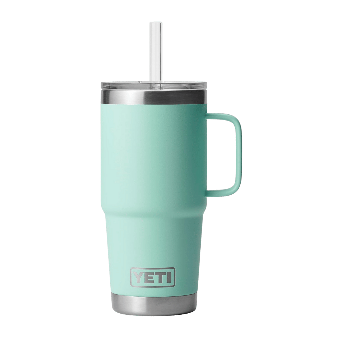 YETI RAMBLER 25 OZ TUMBLER STRAW MUG - SEAFOAM