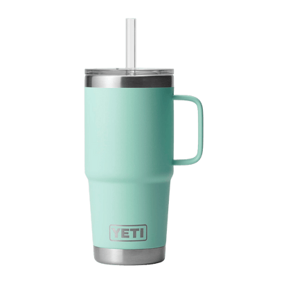 YETI RAMBLER 25 OZ TUMBLER STRAW MUG - SEAFOAM