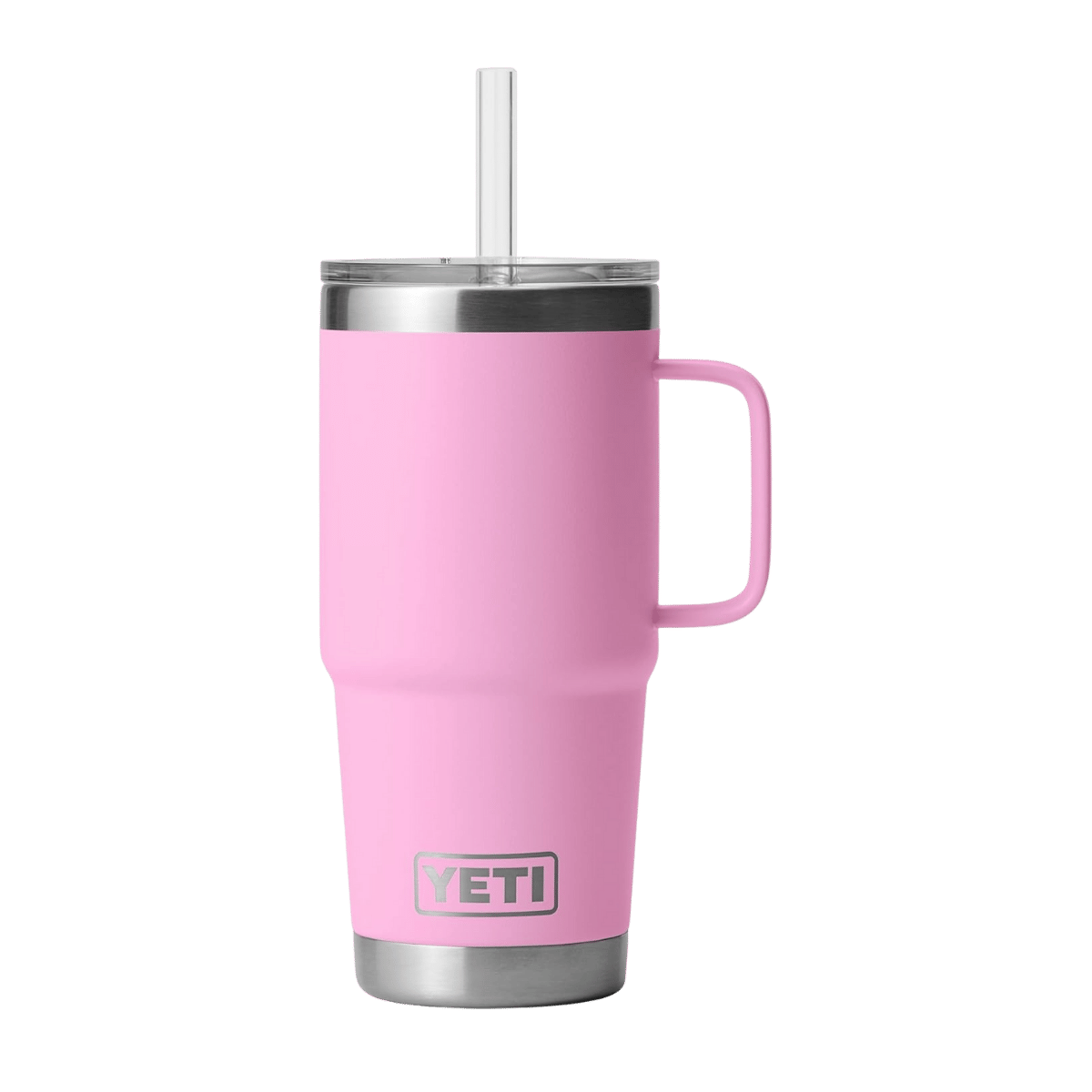 YETI RAMBLER 25 OZ TUMBLER STRAW MUG - POWER PINK