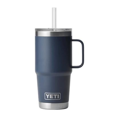 YETI RAMBLER 25 OZ TUMBLER STRAW MUG - NAVY