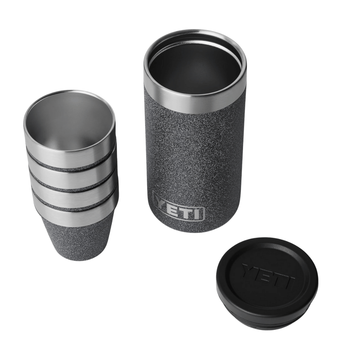 YETI SHOT GLASSES AND CASE - BLACK STONE